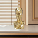 Maxbell Resin Thinker Statue Home Decor Abstract Figurine for Desk Cabinet Bookshelf No Speak