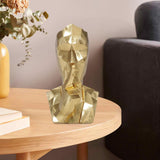 Maxbell Resin Thinker Statue Home Decor Abstract Figurine for Desk Cabinet Bookshelf No Speak