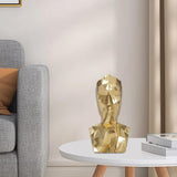 Maxbell Resin Thinker Statue Home Decor Abstract Figurine for Desk Cabinet Bookshelf No Speak