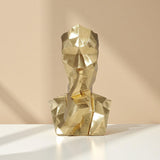 Maxbell Resin Thinker Statue Home Decor Abstract Figurine for Desk Cabinet Bookshelf No Speak