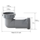 Maxbell Kitchen Sink Drain Hose Adapter Part Sewer Hose Fitting for Washing Bathroom