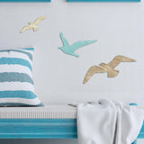 Maxbell 3Pcs Wood Seagull Wall Decor Decorative for Indoor/Outdoor Office Lake House