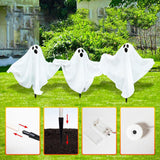 Maxbell 3 Pieces Halloween Ghost Stake Set Holiday Home Graveyard Scene Garden Stake