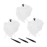 Maxbell 3 Pieces Halloween Ghost Stake Set Holiday Home Graveyard Scene Garden Stake