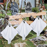 Maxbell 3 Pieces Halloween Ghost Stake Set Holiday Home Graveyard Scene Garden Stake