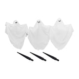 Maxbell 3x Halloween Ghost Stakes Set Patio Creepy Decorative Home Lawn Garden Stake