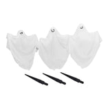 Maxbell 3x Halloween Ghost Stakes Set Patio Creepy Decorative Home Lawn Garden Stake