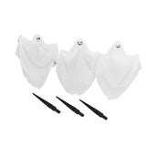 Maxbell 3x Halloween Ghost Stakes Set Patio Creepy Decorative Home Lawn Garden Stake
