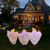 Maxbell 3x Halloween Ghost Stakes Set Patio Creepy Decorative Home Lawn Garden Stake