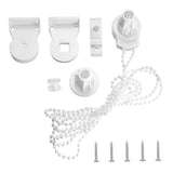 Maxbell Curtain Control Head Mounting Hook Kit with Screw Plugs for 25mm Roller Tube