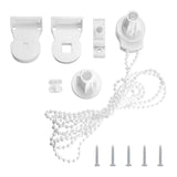 Maxbell Curtain Control Head Mounting Hook Kit with Screw Plugs for 25mm Roller Tube