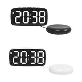 Maxbell Digital Clock Easy Read Gifts Multifunctional for Table Background Office Black Outer