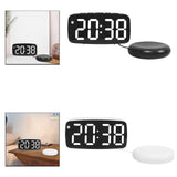Maxbell Digital Clock Easy Read Gifts Multifunctional for Table Background Office Black Outer