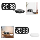 Maxbell Digital Clock Easy Read Gifts Multifunctional for Table Background Office Black Outer