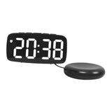 Maxbell Digital Clock Easy Read Gifts Multifunctional for Table Background Office Black Outer
