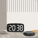 Maxbell Digital Clock Easy Read Gifts Multifunctional for Table Background Office Black Outer