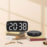 Maxbell Digital Clock Easy Read Gifts Multifunctional for Table Background Office Black Outer