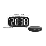 Maxbell Digital Clock Easy Read Gifts Multifunctional for Table Background Office Black Outer