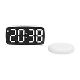 Maxbell Digital Clock Easy Read Gifts Multifunctional for Table Background Office White Outer