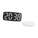 Maxbell Digital Clock Easy Read Gifts Multifunctional for Table Background Office White Outer