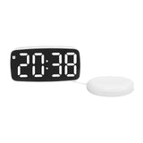 Maxbell Digital Clock Easy Read Gifts Multifunctional for Table Background Office White Outer