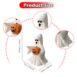 Maxbell Ghost Statue Horror Halloween Ghost Figurine for Party Garden Indoor Outdoor Pumpkin Ghost
