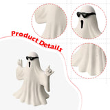 Maxbell Ghost Statue Horror Halloween Ghost Figurine for Party Garden Indoor Outdoor Glasses Ghost
