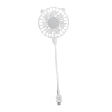 Maxbell USB Fan Small Personal Fan Nursery Dorm Hiking Mini Portable Fan White