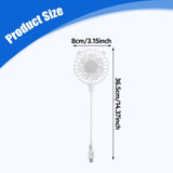 Maxbell USB Fan Small Personal Fan Nursery Dorm Hiking Mini Portable Fan White