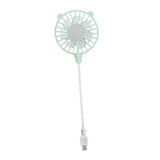 Maxbell USB Fan Small Personal Fan Nursery Dorm Hiking Mini Portable Fan Light Green