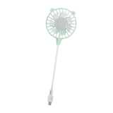 Maxbell USB Fan Small Personal Fan Nursery Dorm Hiking Mini Portable Fan Light Green