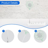 Maxbell USB Fan Small Personal Fan Nursery Dorm Hiking Mini Portable Fan Light Green