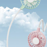 Maxbell USB Fan Small Personal Fan Nursery Dorm Hiking Mini Portable Fan Light Green