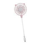 Maxbell USB Fan Small Personal Fan Nursery Dorm Hiking Mini Portable Fan Pink