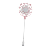 Maxbell USB Fan Small Personal Fan Nursery Dorm Hiking Mini Portable Fan Pink