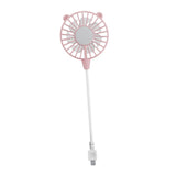 Maxbell USB Fan Small Personal Fan Nursery Dorm Hiking Mini Portable Fan Pink