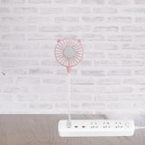 Maxbell USB Fan Small Personal Fan Nursery Dorm Hiking Mini Portable Fan Pink