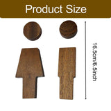 Maxbell 2x 3D Restroom Signs Bathroom Signs for Commercial Door or Wall Restaurant