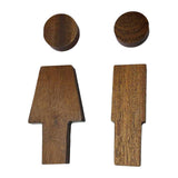 Maxbell 2x 3D Restroom Signs Bathroom Signs for Commercial Door or Wall Restaurant