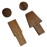 Maxbell 2x 3D Restroom Signs Bathroom Signs for Commercial Door or Wall Restaurant