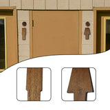 Maxbell 2x 3D Restroom Signs Bathroom Signs for Commercial Door or Wall Restaurant