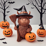 Maxbell Animal Statue Unique Table Decor Halloween Decor for Indoor Living Room Home 7cmx6cmx10cm Highlanding Cattle