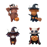 Maxbell Animal Statue Unique Table Decor Halloween Decor for Indoor Living Room Home 7cmx6cmx10cm Highlanding Cattle