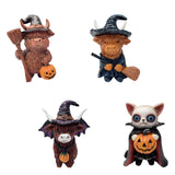 Maxbell Animal Statue Unique Table Decor Halloween Decor for Indoor Living Room Home 7cmx6cmx10cm Highlanding Cattle
