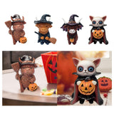 Maxbell Animal Statue Unique Table Decor Halloween Decor for Indoor Living Room Home 7cmx6cmx10cm Highlanding Cattle