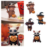 Maxbell Animal Statue Unique Table Decor Halloween Decor for Indoor Living Room Home 7cmx6cmx10cm Highlanding Cattle
