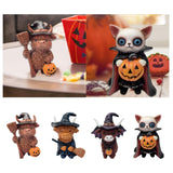 Maxbell Animal Statue Unique Table Decor Halloween Decor for Indoor Living Room Home 7cmx6cmx10cm Highlanding Cattle