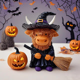 Maxbell Animal Statue Unique Table Decor Halloween Decor for Indoor Living Room Home 8cmx6cmx10cm Highlanding Cattle