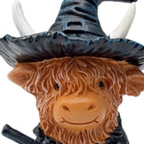 Maxbell Animal Statue Unique Table Decor Halloween Decor for Indoor Living Room Home 8cmx6cmx10cm Highlanding Cattle