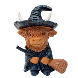 Maxbell Animal Statue Unique Table Decor Halloween Decor for Indoor Living Room Home 8cmx6cmx10cm Highlanding Cattle
